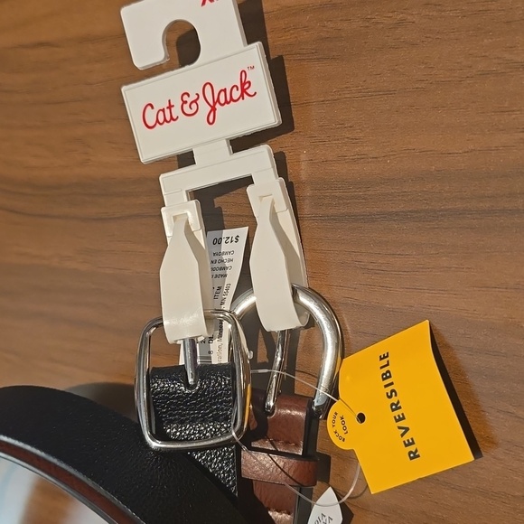 Cat & Jack | Girls | Belt | 2 Pack | Black and Brown - Picture 4 of 6